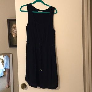 Anthropologie navy dress